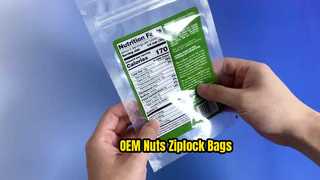 견과류 및 건조 과일용 맞춤형 지퍼백