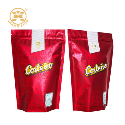 Stand-Up Pouch for Coffee Food Packaging Moisture-Proof Plastic Aluminum Foil Bag Heat Sealing Coffee Bags