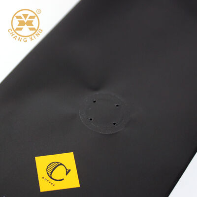 Custom 500g Capacity Stand Up Pouch Coffee Packaging Bags with Resealable Zipper and One-Way Degassing Valve