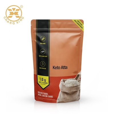 1kg 5kg Corn Flour Dried Food Packaging Bag Self Standing Polypropylene Zip Lock Bags