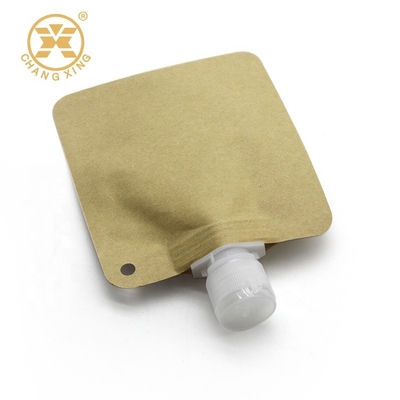 30ml 50ml Detergent Packaging Pouch 3 Side Sealed Laminated Kraft Paper Food Packaging
