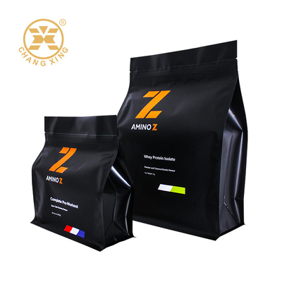 1KG 2KG 평면 바닥 Mylar 포일 배열 쉐이크 플라스틱 소마른 단백질 분말 포장 가방