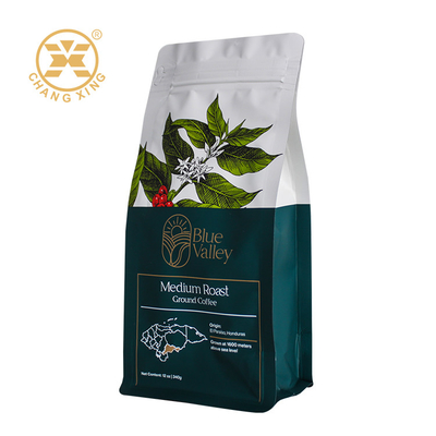 맞춤식 지플록 평면 바닥 커피 가방 서식 지플러 커피 가방 250g 500g 1kg