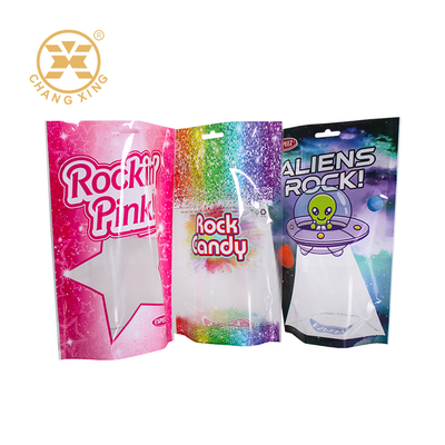 중국 OEM 맞춤형 인쇄 열 밀봉 플라스틱 하드 캔디 포장 백 스탠딩 식품 등급 플라스틱 젤리 캔디 포장 백