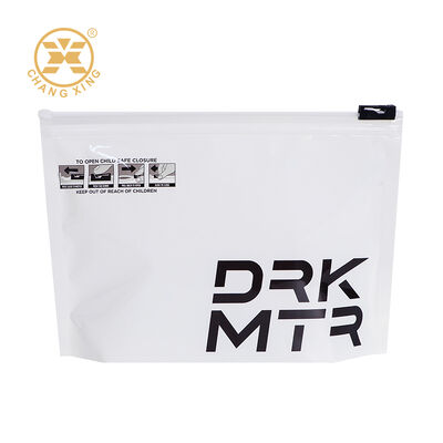 주문 BOPP Resealable 의류 지퍼 포장 부대 지퍼 자물쇠는 의복을 위한 로고를 가진 주머니를 자루에 넣습니다