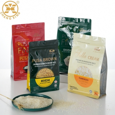 핸들로 팁을 패키징하는 500g 1KG 2KG 히트 실 식량 쌀