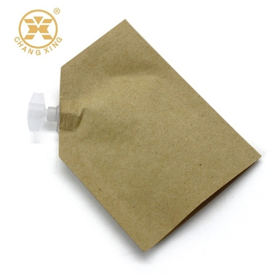 팁 크라프트 지 100 마이크론 크림 패키징 테플론제 백을 세우는 ＬＤＰＥ 다중봉지